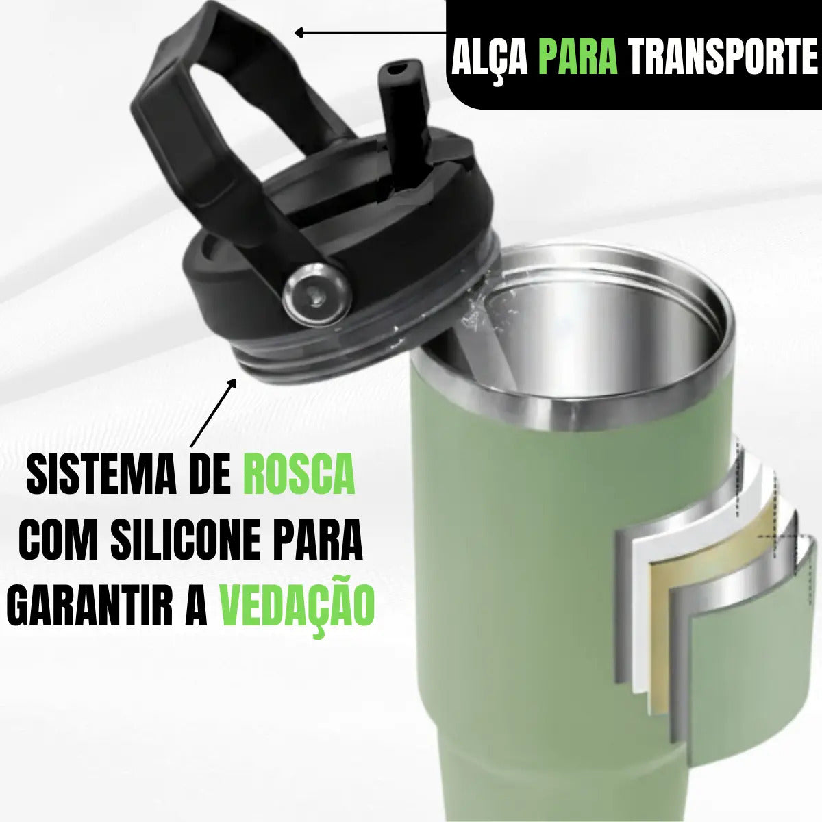 Garrafa Térmica Casita Bebidas Gelada/Quente 900 ml