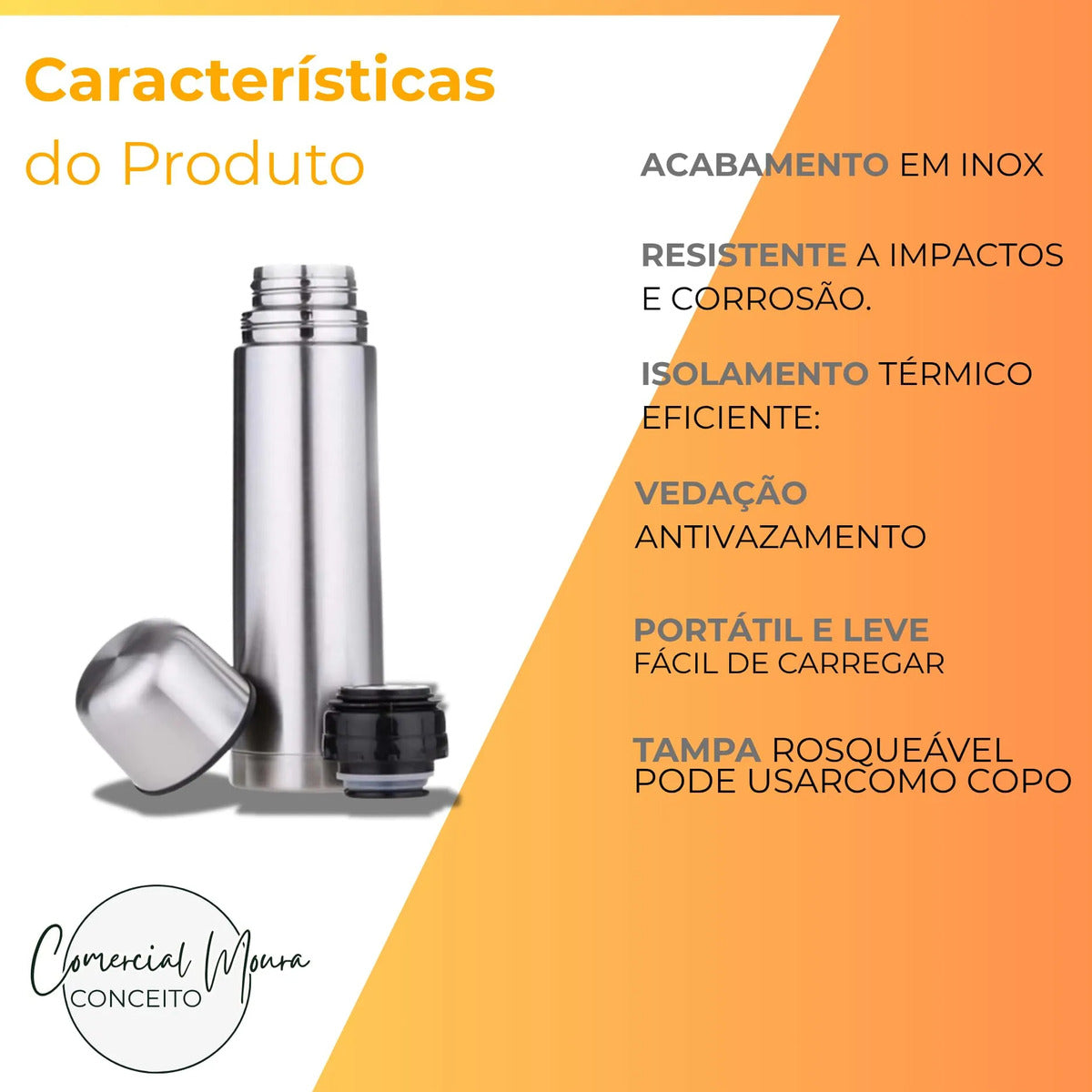 Garrafa Térmica Inox 420ml Quente/Gelado Flash Keep